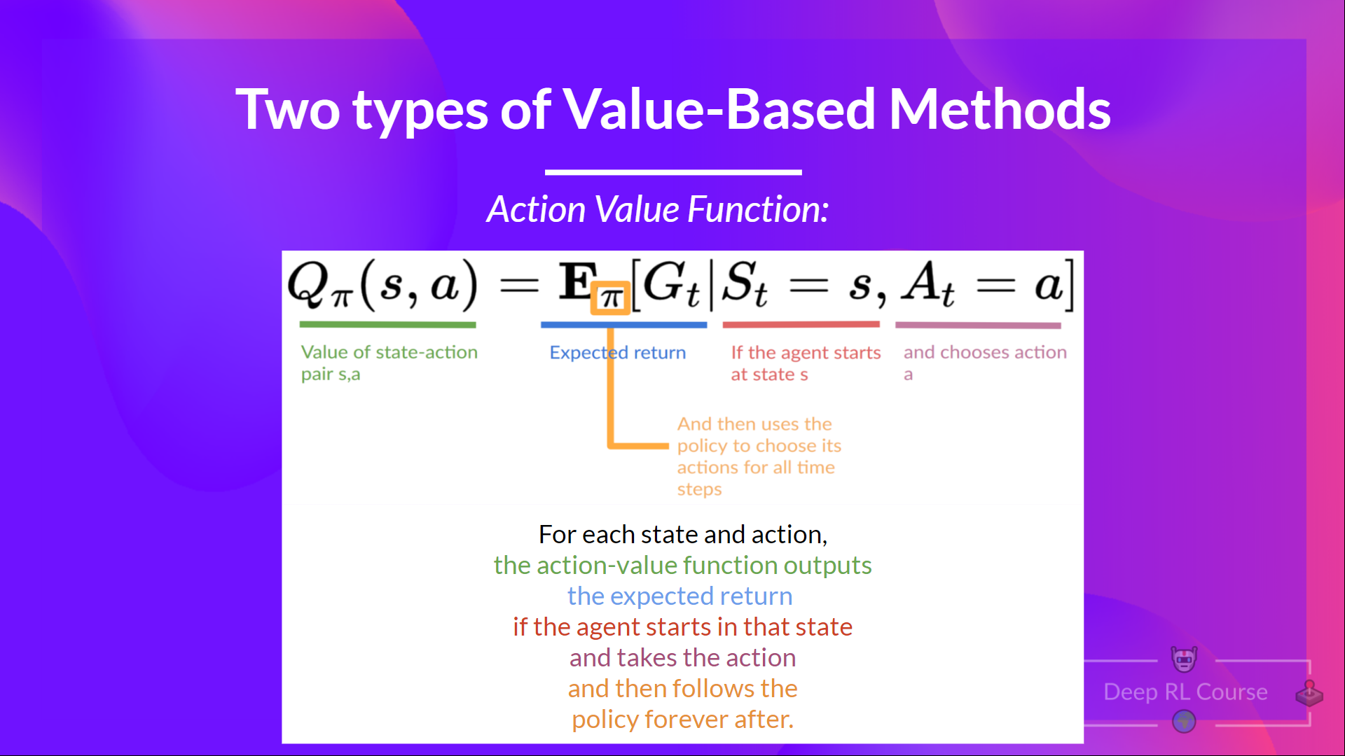 action value function